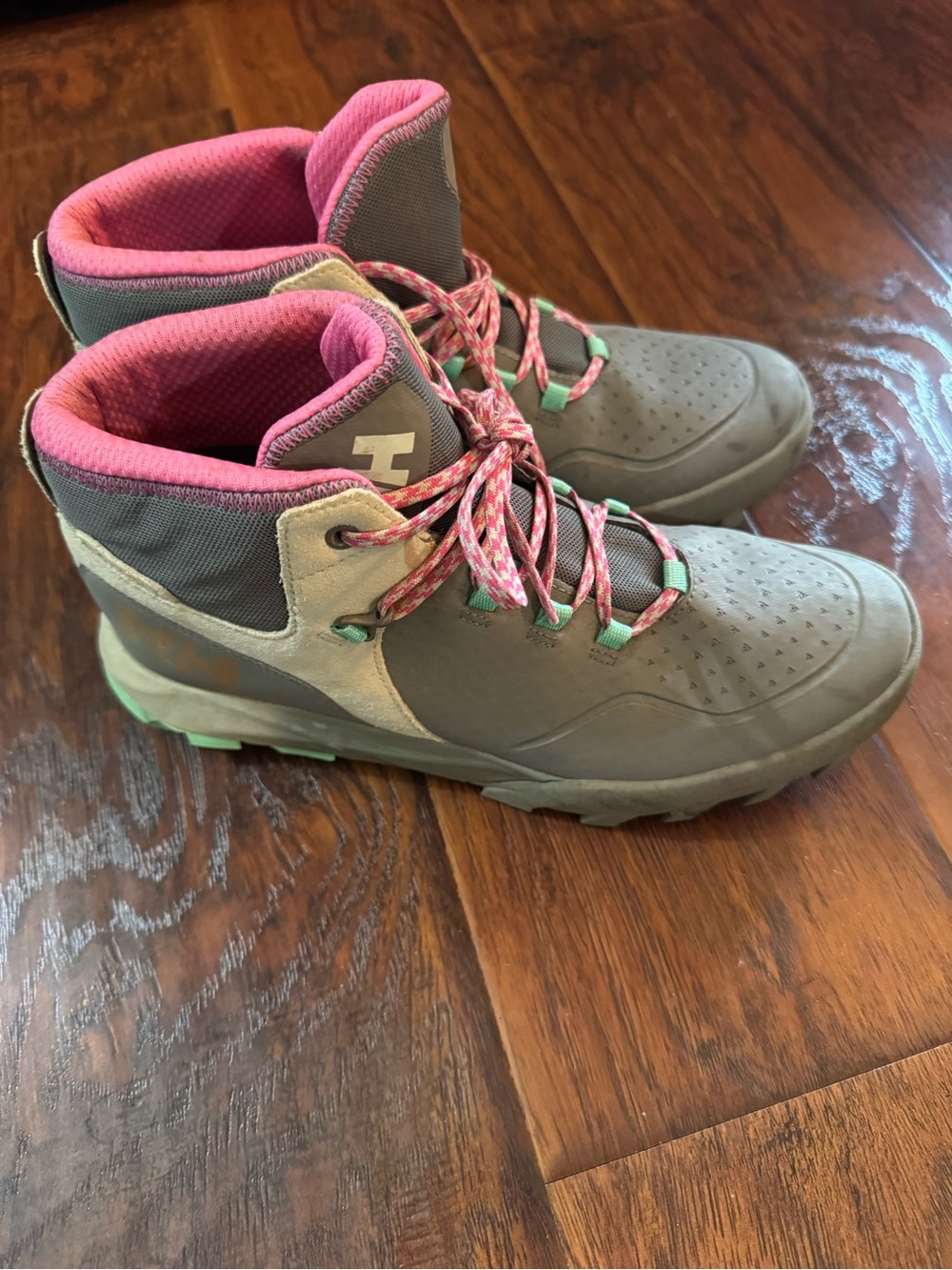 Helly Hansen Gray and Pink Women's Hiking Boots